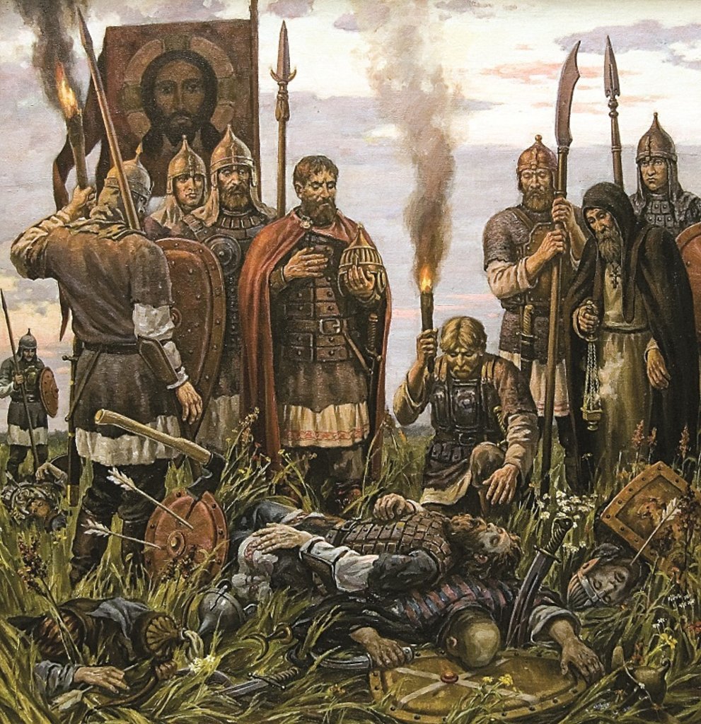 Дмитрий Донской после Куликовской битвы