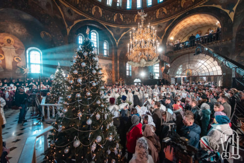 В день Рождества Христова Предстоятель возглавил праздничную Литургию в Киево-Печерской Лавре