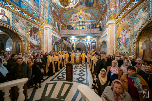 Напередодні Прощеної неділі Предстоятель очолив всенічне бдіння у Києво-Печерській Лаврі