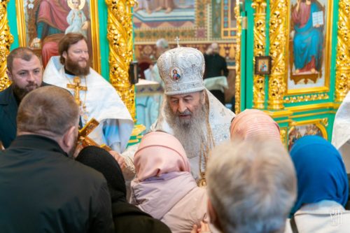 У Лазареву суботу Предстоятель очолив Божественну літургію у Києво-Печерській Лаврі