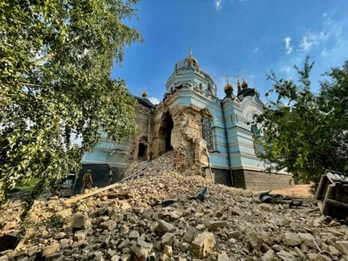 Внаслідок російських обстрілів зазнав руйнувань храм у селищі Новоекономічне Донецької області