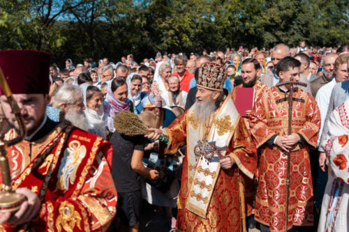 Блаженніший Митрополит Онуфрій очолив престольне свято Пантелеймонівського монастиря (Феофанії)